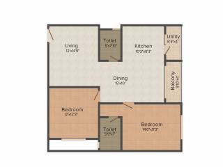 SLV Projects Pvt Ltd Balaji Sun Flower 2BHK+2T (1,190 sq ft) SLV Projects Pvt Ltd Balaji Sun Flower 2BHK+2T (1,190 sq ft)