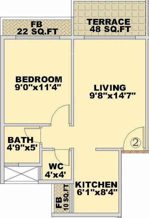 Prajapati Vihar (1BHK+1T (428 sq ft) 428 sq ft)