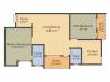 VSV Angela (2BHK+2T (827 sq ft) 827 sq ft)
