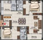 Thipparthi GNR Platinum Fort (2BHK+2T (1,349 sq ft) Pooja Room 1349 sq ft) Thipparthi GNR Platinum Fort (2BHK+2T (1,349 sq ft) Pooja Room 1349 sq ft)