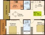 Flourish Techno Gurushree (2BHK+2T (1,240 sq ft) 1240 sq ft)