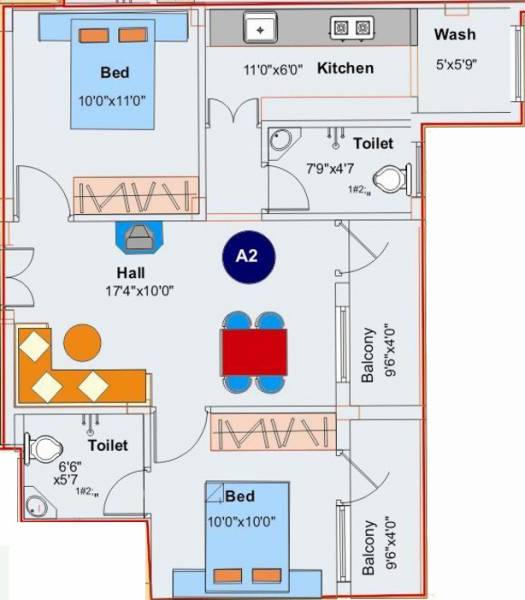 Subiksham Angel Tower (2BHK+2T (895 sq ft) 895 sq ft) Subiksham Angel Tower (2BHK+2T (895 sq ft) 895 sq ft)