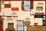 Floor Plan (2BHK+2T (1,010 sq ft) 1010 sq ft) i1 Sri Ram Vrindavan Floor Plan (2BHK+2T (1,010 sq ft) 1010 sq ft)