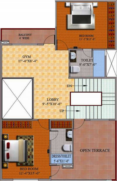 Supertech Holiday Village (5BHK+6T (4,445 sq ft)   Study Room 4445 sq ft)