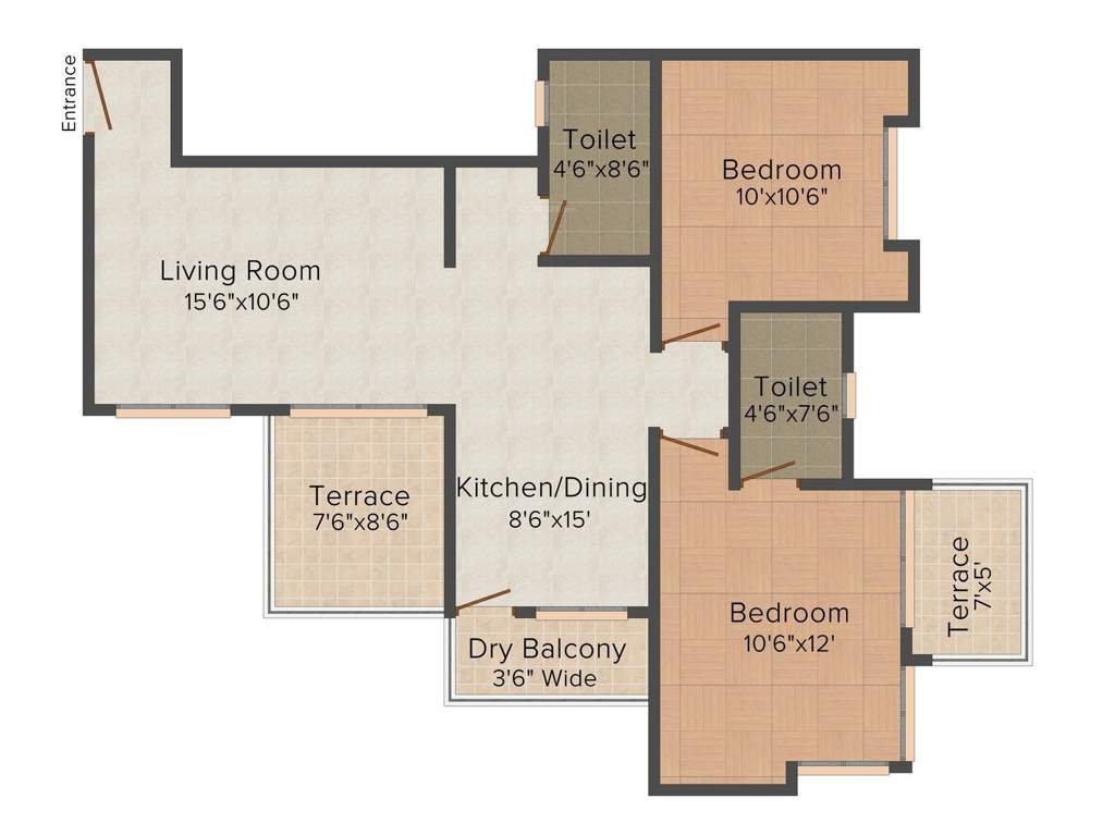 Sneha Paradise (2BHK+2T (1,150 sq ft) 1150 sq ft)
