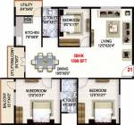 Durga Durga Nivas (3BHK+2T (1,599 sq ft) 1599 sq ft)