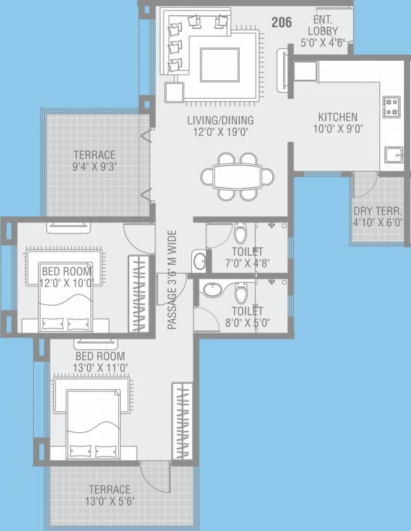 Vishal Skyscraper (2BHK+2T (1,232 sq ft) 1232 sq ft) Vishal Skyscraper (2BHK+2T (1,232 sq ft) 1232 sq ft)