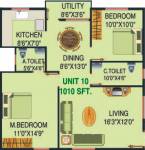 Shree Shree Palace (2BHK+2T (1,010 sq ft) 1010 sq ft) Shree Shree Palace (2BHK+2T (1,010 sq ft) 1010 sq ft)
