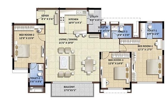 Floor Plan purva whitehall Floor Plan Floor Plan