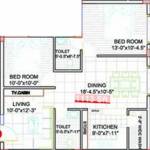 Pavani Lake View (2BHK+2T (1,113 sq ft) 1113 sq ft)