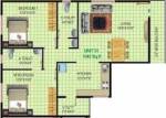 Reputed Builder Siri Crown (2BHK+2T (1,040 sq ft) 1040 sq ft)