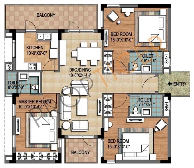 Ninex City (3BHK+3T (1,758 sq ft) 1758 sq ft)