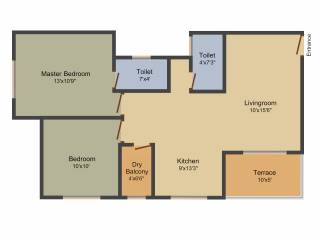 RK Aromatic Breeze (2BHK+2T (925 sq ft) 925 sq ft) RK Aromatic Breeze (2BHK+2T (925 sq ft) 925 sq ft)