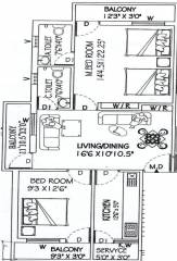 PB Sivam (2BHK+2T (1,050 sq ft) 1050 sq ft)