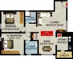 Laavanya DCM Samarpana (2BHK+2T (1,119 sq ft) 1119 sq ft) Laavanya DCM Samarpana (2BHK+2T (1,119 sq ft) 1119 sq ft)