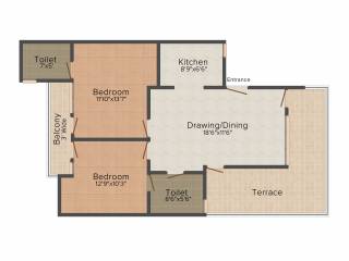 Vision Amari Greens (2BHK+2T (1,150 sq ft) 1150 sq ft)