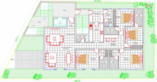 Redifice Developers Maddox Edge (4BHK+5T (3,551 sq ft) + Servant Room 3551 sq ft)