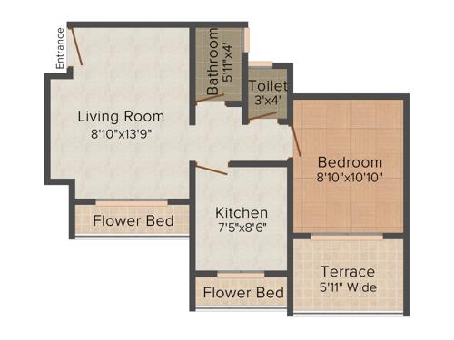 Vastusankalp Punyodaya Rio (1BHK+1T (650 sq ft) 650 sq ft)