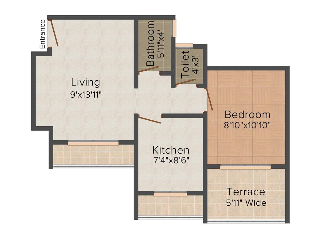 Vastusankalp Punyodaya Rio (1BHK+1T (675 sq ft) 675 sq ft)