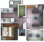 Classic KK Classic (1BHK+1T (613 sq ft) 613 sq ft)