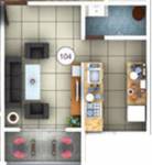 Classic KK Classic (1BHK+1T (418 sq ft) 418 sq ft)