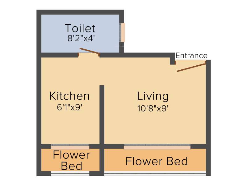 Lok Housing (1BHK+1T (305 sq ft) 305 sq ft)