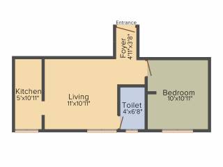 Maanasri Anusri Flats (1BHK+1T (490 sq ft) 490 sq ft) Maanasri Anusri Flats (1BHK+1T (490 sq ft) 490 sq ft)