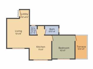 RK Complex (1BHK+1T (625 sq ft) 625 sq ft) RK Complex (1BHK+1T (625 sq ft) 625 sq ft)