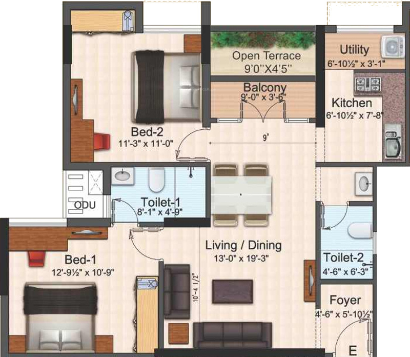 Real Sai Peace And Prosperity (2BHK+2T (1,065 sq ft) 1065 sq ft) Real Sai Peace And Prosperity (2BHK+2T (1,065 sq ft) 1065 sq ft)