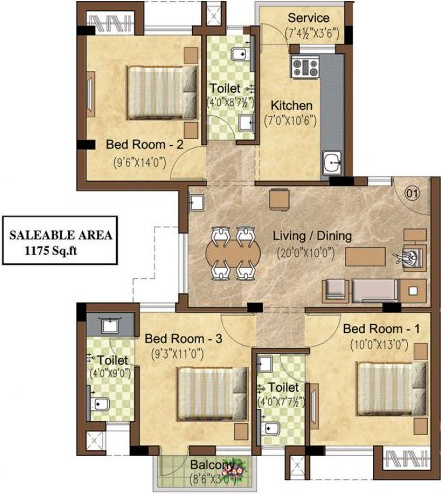 floorPlan of Pace Sunshine