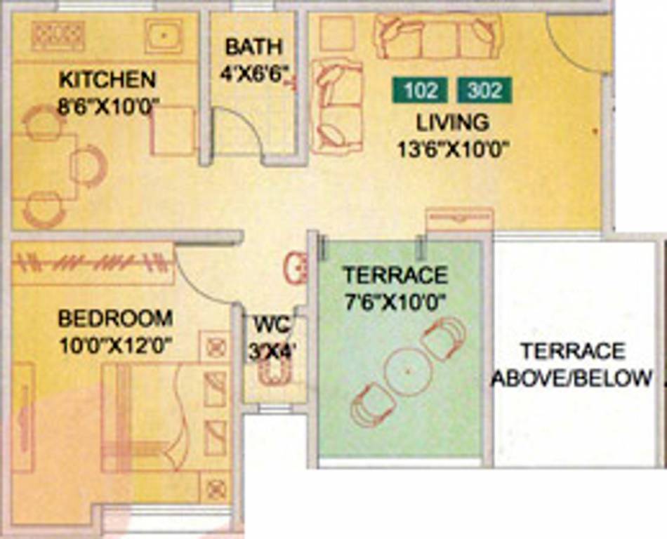 Siddhant Divine (1BHK+1T (633 sq ft) 633 sq ft)