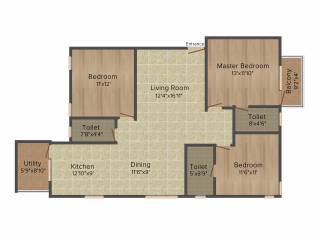 Live ADL Sunshine (3BHK+3T (1,407 sq ft) 1407 sq ft)