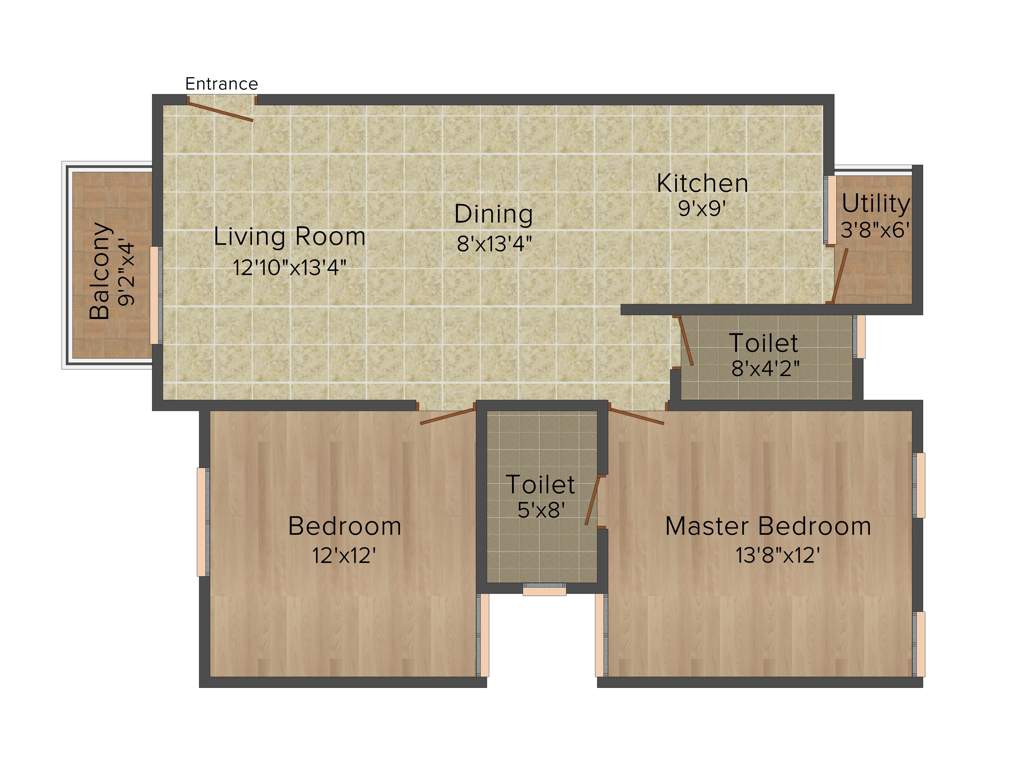 Live ADL Sunshine (2BHK+2T (1,088 sq ft) 1088 sq ft)