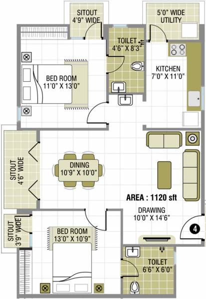Smile Sunny Acura (2BHK+2T (1,120 sq ft) 1120 sq ft) Smile Sunny Acura (2BHK+2T (1,120 sq ft) 1120 sq ft)