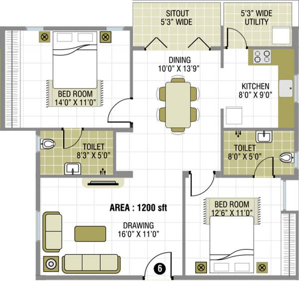 Smile Sunny Acura (2BHK+2T (1,200 sq ft) 1200 sq ft) Smile Sunny Acura (2BHK+2T (1,200 sq ft) 1200 sq ft)