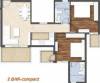 V Square Viva County (2BHK+2T (985 sq ft) 985 sq ft)