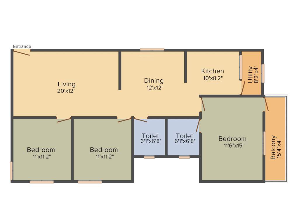 RR Maruthi Homes (3BHK+2T (1,418 sq ft) 1418 sq ft)