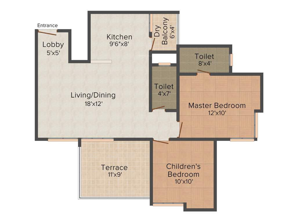 Satav Grande Ventila (2BHK+2T (1,023 sq ft) 1023 sq ft)