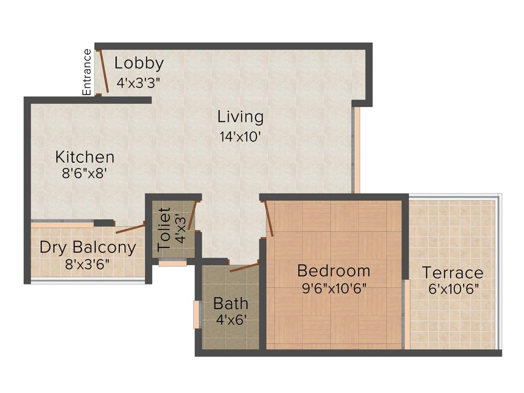 Satav Grande Ventila (1BHK+1T (642 sq ft) 642 sq ft)
