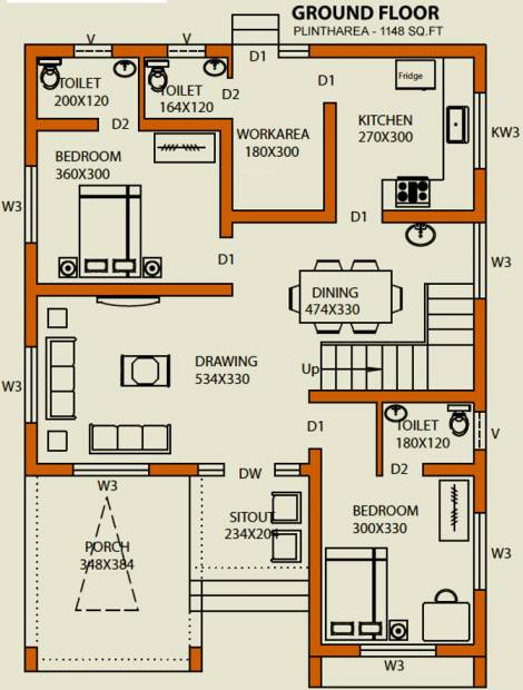 MGF Classic Villas (4BHK+5T (1,850 sq ft) 1850 sq ft)