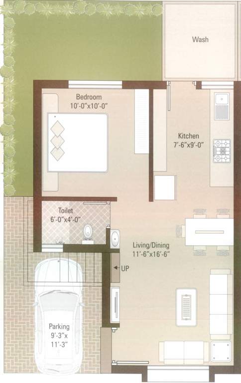 Patel Pushpam Homes (4BHK+3T (1,306 sq ft) 1306 sq ft)