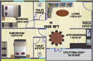 Sai Sumukha Properties Smilee Greens (2BHK+2T (1,020 sq ft) Pooja Room 1020 sq ft) Sai Sumukha Properties Smilee Greens (2BHK+2T (1,020 sq ft) Pooja Room 1020 sq ft)