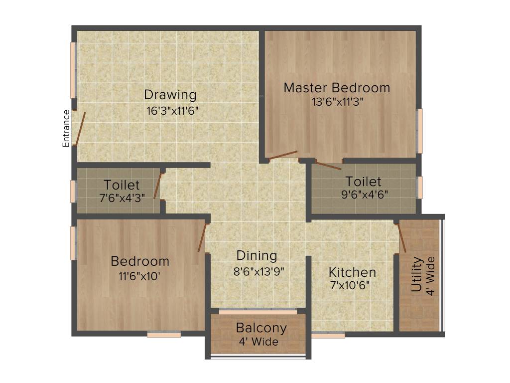 Myspace Elite (2BHK+2T (1,125 sq ft) 1125 sq ft)