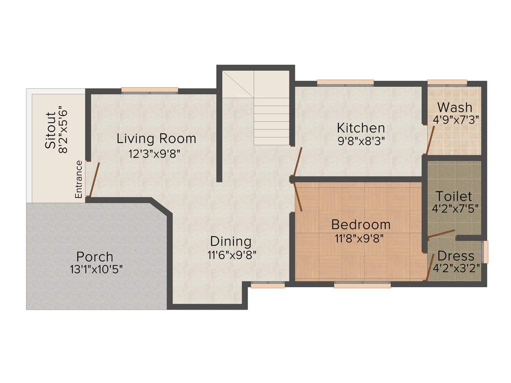 Sophia Pine Wood (3BHK+3T (1,756 sq ft) 1756 sq ft)