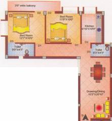 Ajiban Ashrivad Plaza (2BHK+2T (1,072 sq ft) 1072 sq ft)
