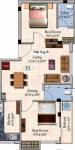 Rajus Aishwaryam (2BHK+2T (760 sq ft) 760 sq ft)