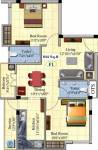 Rajus Aishwaryam (2BHK+2T (844 sq ft) 844 sq ft)