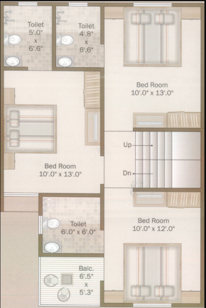  prachi-bunglows Floor Plan First Floor Plan