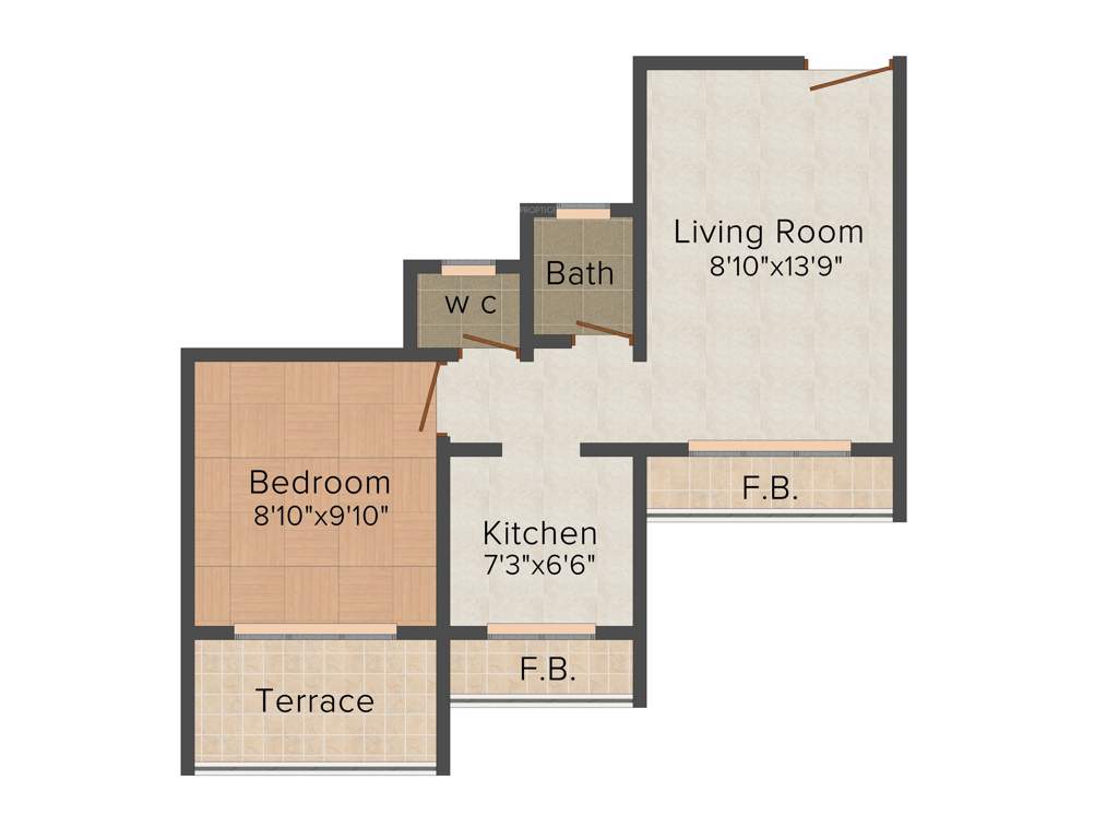 Dubey Gayatri Chhaya (1BHK+1T (658 sq ft) 658 sq ft)