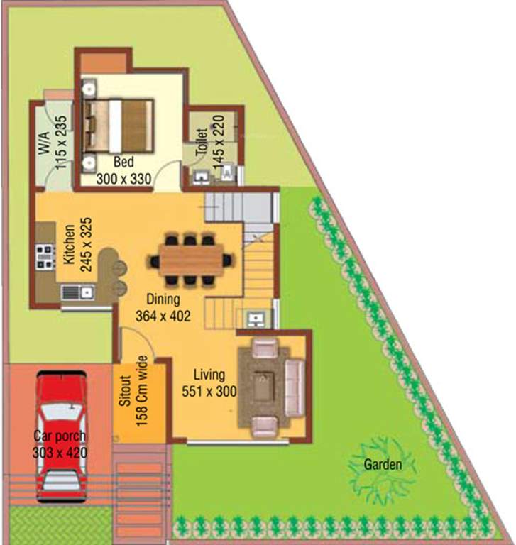 Home Land Build Estate Hill Woods (3BHK+3T (1,531 sq ft) 1531 sq ft)
